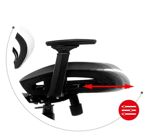 Fotel HUZARO Combat 8.0 Biały