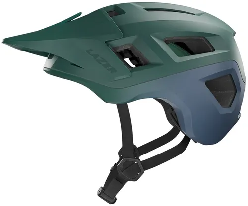 Kask rowerowy LAZER Coyote KinetiCore Zielono-niebieski mat MTB z możliwością zamontowania lampki (rozmiar S)