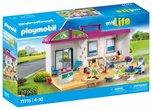 Набор фигурок Playmobil My Life 71715 Передвижная клиника для животных