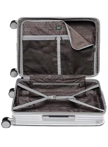 Walizka średnia Puccini Dallas - srebrny