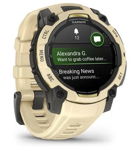 Smartwatch GARMIN Instinct 3 45mm Amoled Beżowo-czarny