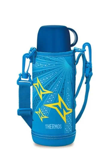 Termos na napoje z futerałem Thermos Active 0,8 l - blue / yellow