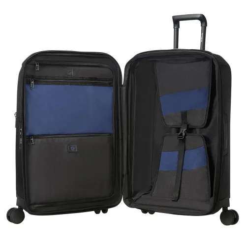 Walizka średnia poszerzana Samsonite X-Rise - black