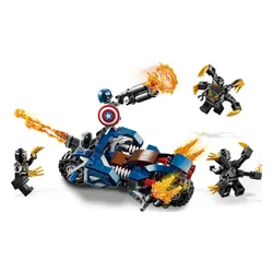 Конструктор Lego Marvel Капитан Америка: атака Outriders (76123)