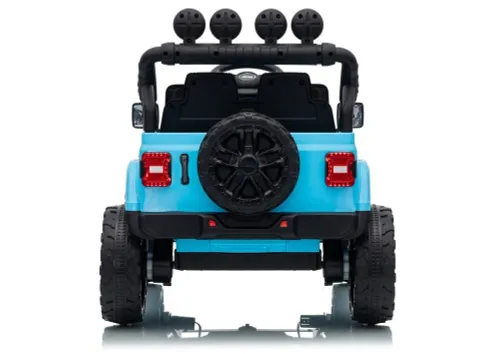 Auto Na Akumulator Jeep Rubicon 2X200W 24V Eva Skóra LED Pilot Radio MP3