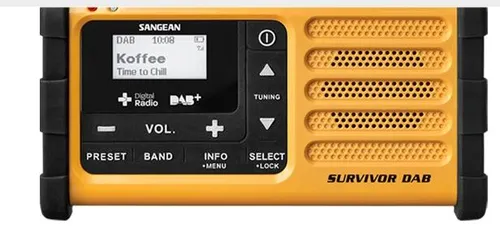 Radioodbiornik Sangean SURVIVOR DAB MMR-88 DAB Radio FM DAB+ Żółty