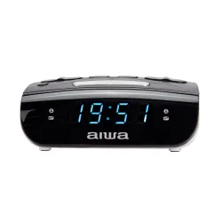 Radiobudzik Aiwa CR-15 AM/FM PLL Czarno-biały