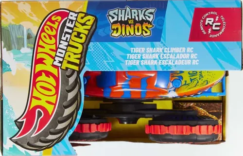 Samochód zdalnie sterowany Hot Wheels Monster Trucks Shark Wspinacz JFR39