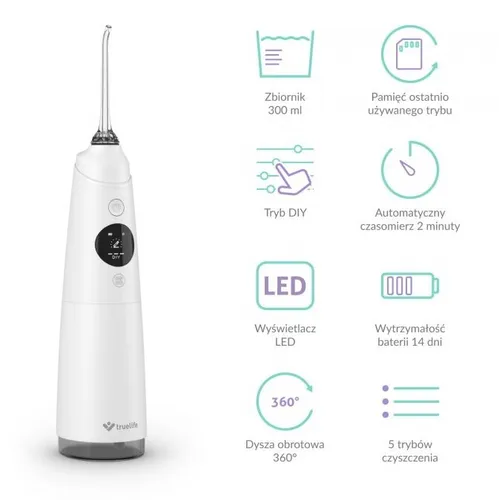 Irygator TRUELIFE AquaFloss Compact C300 Biały