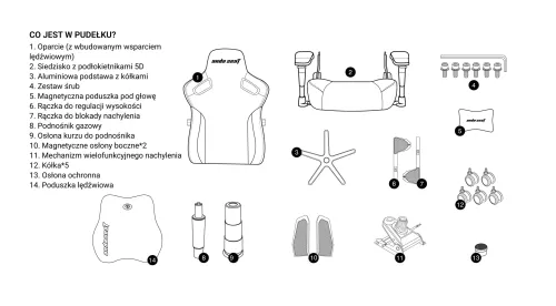 Fotel Anda Seat Kaiser 3 Pro XL Gamingowy do 200kg Tkanina Ciemnoszary