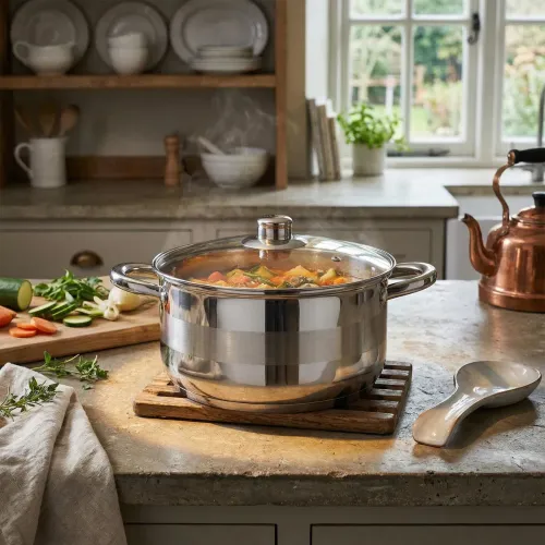 Garnek ze stali nierdzewnej z pokrywką TADAR LUZON 5 l