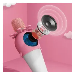 Mikrofon z głośnikiem Bluetooth Forever AMS-200 dla dzieci 5W Różowy