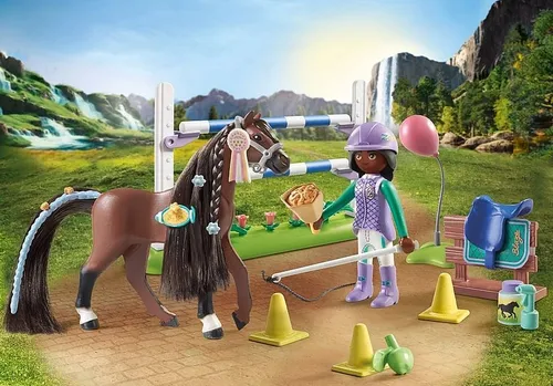 Playmobil Набор фигурок лошадей 71355 Зои и Блейз с препятствиями