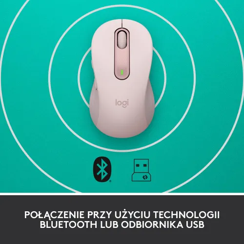 Myszka Logitech Signature M650 L Różowy