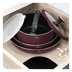 Zestaw patelni i garnków BERLINGER HAUS Leonardo Nordic BH-8418 (13 elementów)