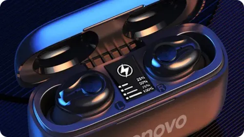 Słuchawki bezprzewodowe Lenovo HT18 Dokanałowe Bluetooth 5.0 Czarny