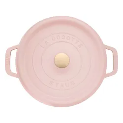 Garnek żeliwny okrągły 6.7 ltr STAUB LA COCOTTE Różowy