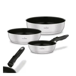 Zestaw 3 patelni z odpinaną rączką Starke Pro Susvid 20 cm 24 cm 28 cm
