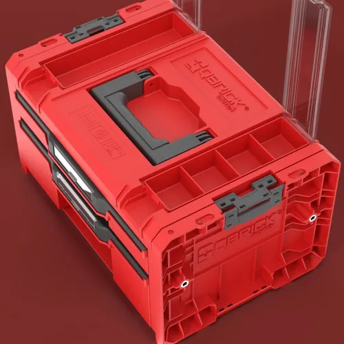 Skrzynka narzędziowa QBRICK System Pro Drawer 2 Toolbox 2.0 Profi Expert Red Ultra HD Custom