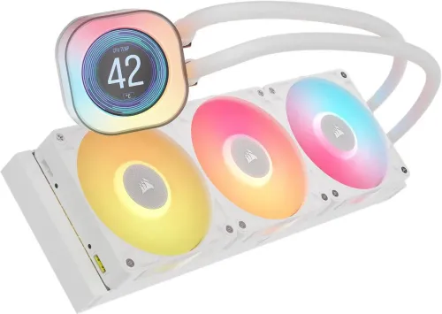 Chłodzenie Corsair iCUE LINK Titan 360 RX LCD RGB Biały