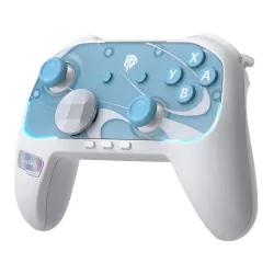 Pad EasySMX S10 do Nintendo Switch 2, PC Bezprzewodowy Biało/Niebieski
