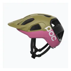 Kask rowerowy POC Cularis olivine green matt/thulite pink matt