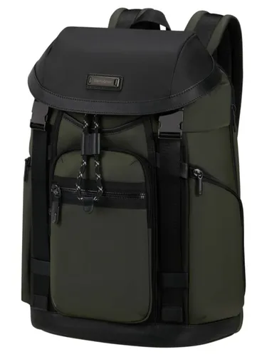 Рюкзак городской Samsonite Relyon Backpack 15,6" с клапаном - зелёный