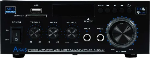 Power Audio Musicmate MM-SC990 DiscoPack 2x50W Bluetooth Radio FM Mikrofony Karaoke Czarny