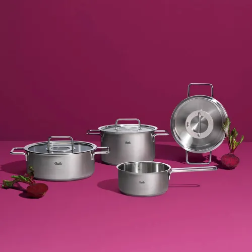 FISSLER Pure Collection 1,9 l - garnek ze stali nierdzewnej z pokrywką