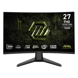 Monitor MSI MAG 274CF X24 27" 1920x1080px 240Hz 0.5 [GTG] Curved