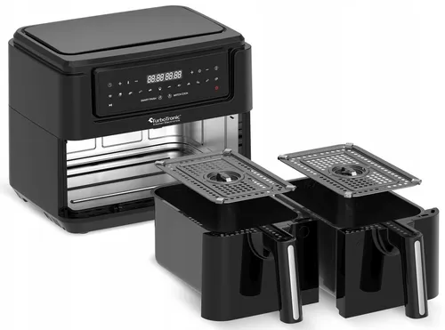 Air Fryer Frytkownica beztłuszczowa TURBOTRONIC TT-AF118 7.6l z podwójnym koszem