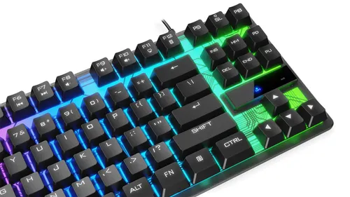 Klawiatura membranowa Krux Solar TKL RGB Czarny