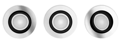 Oświetlenie punktowe Philips Hue White Ambiance Milliskin 3 szt. Srebrny