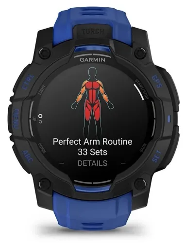 Smartwatch Garmin Instinct 3 50mm GPS Czarno-niebieski