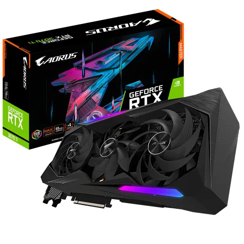 Karta graficzna Gigabyte AORUS GeForce RTX 3070 Ti MASTER 8GB GDDR6X 256bit DLSS