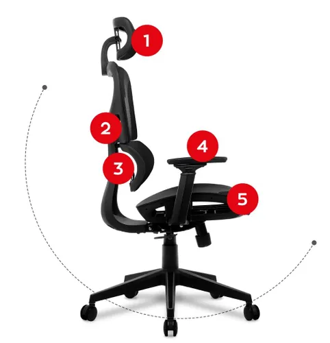 Fotel HUZARO Combat 8.0 Carbon Czarny