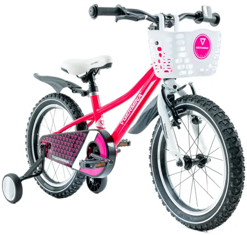 Rower dziecięcy GERMINA BMX 16 cali dla dziewczynki Różowy