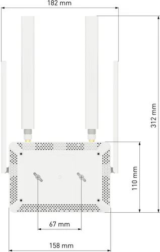 Router KEENETIC Explorer 4G 2.4 / 5 GHz (DualBand), Wi-Fi Mesh, Gniazdo SIM