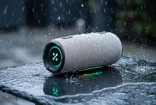 Głośnik mobilny XMUSIC BTS860 Bluetooth, Moc 40W, IP66, Akumulator 5000 mAh,  Radio FM, Szary