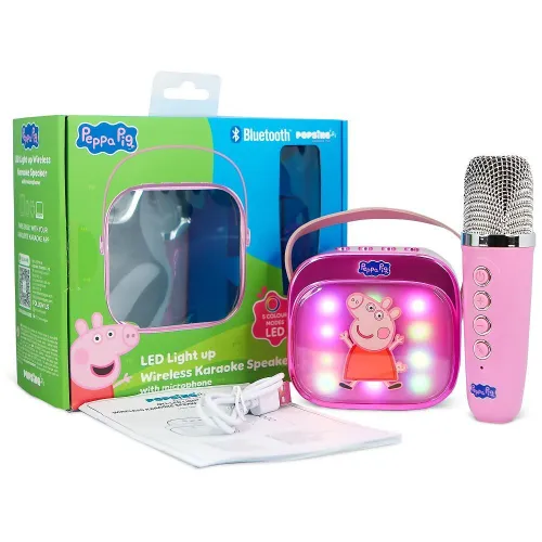 Mikrofon z głośnikiem Bluetooth OTL Technologies Peppa Pig 5W Różowy