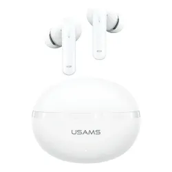 Słuchawki bezprzewodowe USAMS Echo E02 TWS ANC+ENC Dokanałowe Bluetooth 5.3 Biały