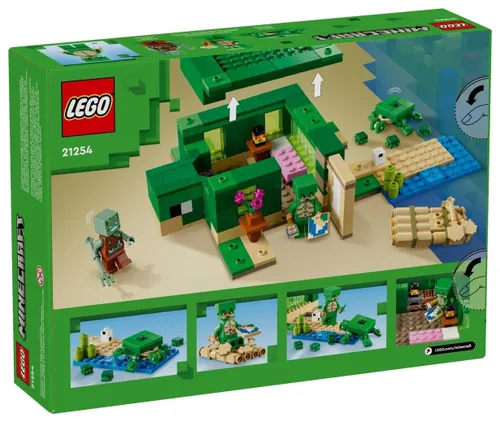 LEGO Minecraft 21254 черепаховый пляжный домик