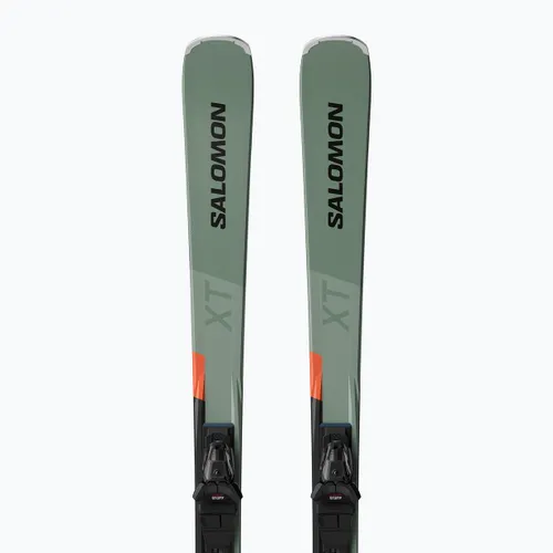 Narty zjazdowe Salomon S/Max 8 XT+ wiązania M10 GW oil green/black/neon red