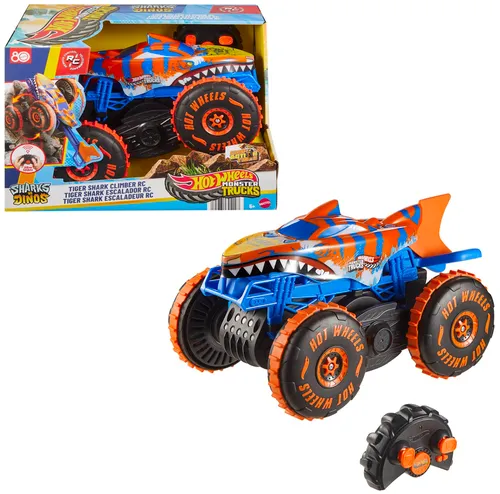 Samochód zdalnie sterowany Hot Wheels Monster Trucks Shark Wspinacz JFR39