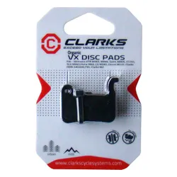 Clarks Okładziny hamulcowe SHIMANO (XTR M965, M966, Saint M800, XT 765, SLX M665, Hone M60, LX M585, Deore M535) organiczne pudełko 20 par