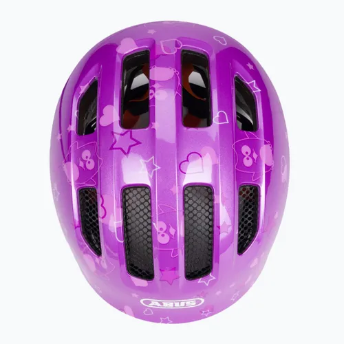 Kask rowerowy dziecięcy ABUS Smiley 3.0 purple star