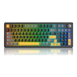 Klawiatura gamingowa White Shark Excalibur czarna KTT Wine Red RGB Hot-Swap