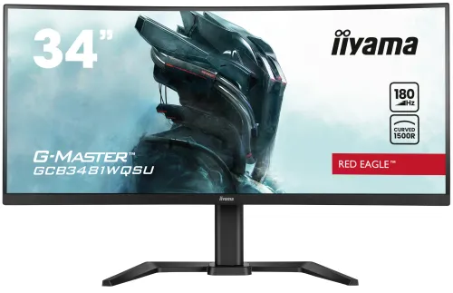 Monitor iiyama G-Master Red Eagle GCB3481WQSU-B1 34" UWQHD VA 180Hz (100Hz HDMI) 0,3ms MPRT Zakrzywiony Gamingowy