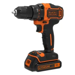 Akülü Matkap Black &amp; Decker BDCDD186 18 in 1x1.5 Ah pil