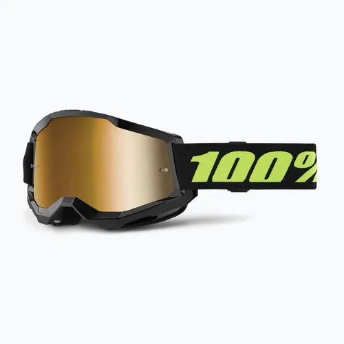 Gogle rowerowe 100% Strata 2 solar eclipse/mirror true gold